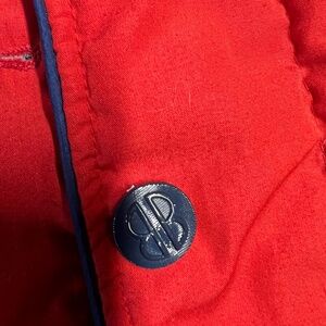 Vintage Bill Blass red women’s quilted vest. Size 6